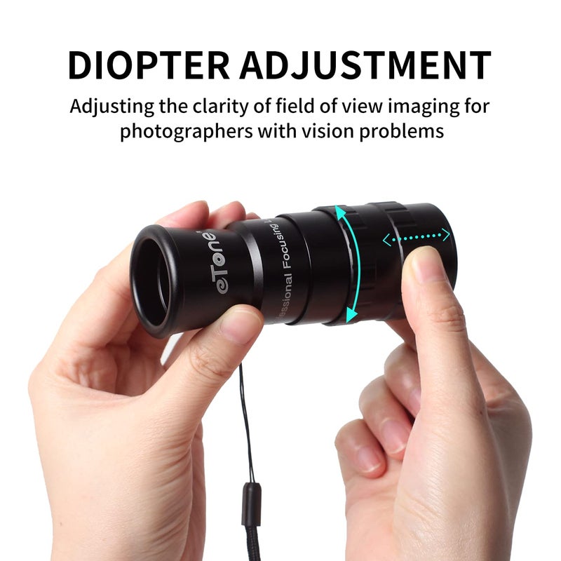 eTone Professional Photography 6X Loupes Ground Glass Magnifier Focusing Screen Lupe for 4x5 8x10 Toyo Linhof Tachihara Ebony Large Format Camera Film Camera Accessories Viewfinder - Image 2